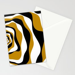 Ebb and Flow 4 - Dark Yellow Stationery Card