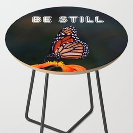 werBe Still - Butterfly and Mexican Sunflower Side Table