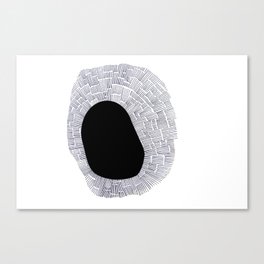 black sun Canvas Print