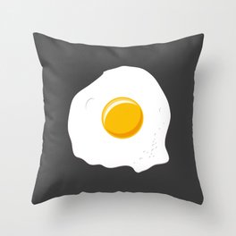 Lonely omelette Throw Pillow
