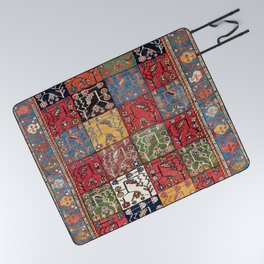 Bakhtiari Central Persian Rug Print Picnic Blanket