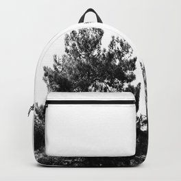 treetops Backpack | Photo Real, Forest, Woodland, Abstract, Contrast, Nature, Digital Manipulation, Monochrome, Two, Minimalist 