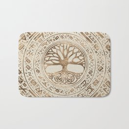 Tree of life -Yggdrasil Runic Pattern Bath Mat