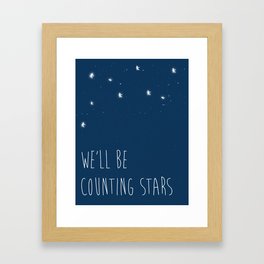 We'll be counting stars  Framed Art Print