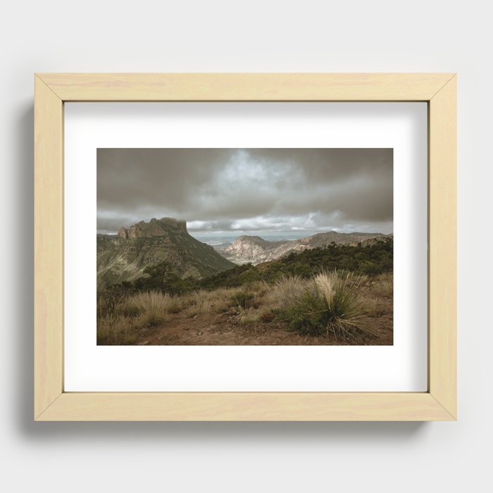 Big Bend Mountain Texas View Recessed Framed Print
