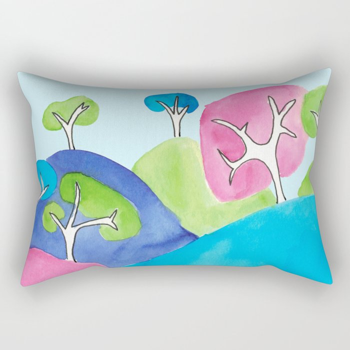 Dreaming landscape Rectangular Pillow