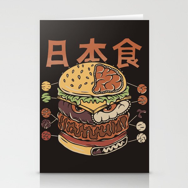 Monster Burger Stationery Cards