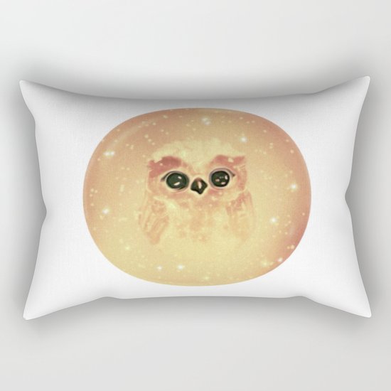 baby owl white Rectangular Pillow
