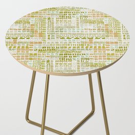 green and muted orange ink marks hand-drawn collection Side Table