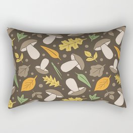 Mushrooms and leaves Rectangular Pillow