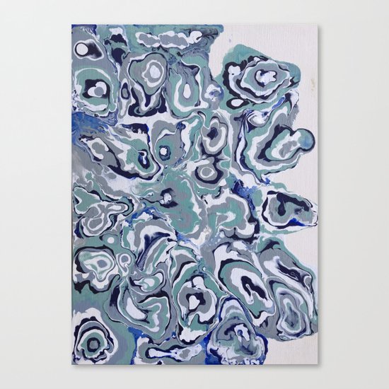 Oysters abstract Canvas Print