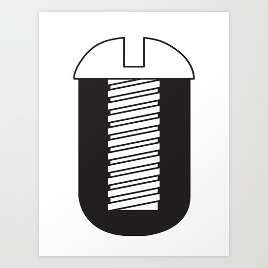 Screw You Art Print