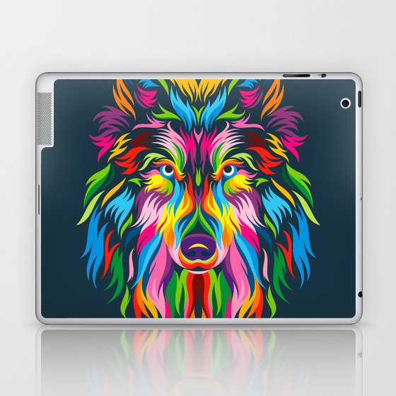 Full Color Wolf Laptop & iPad Skin