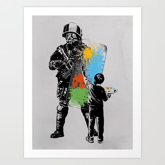 Turmoil Paint Art Print