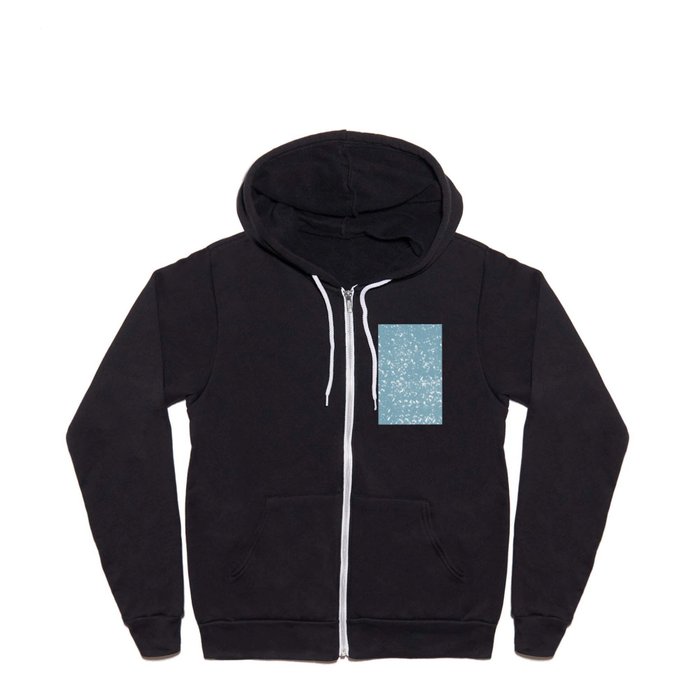 Minimal Snow Pattern Full Zip Hoodie