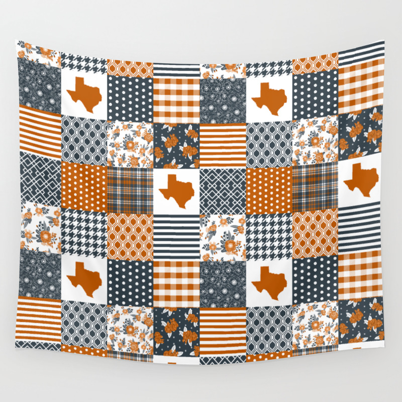 Texas Longhorns University Quilt Pattern Gifts Sports Fan Varsity
