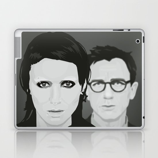 Lisbeth and Mikael / The Girl with the Dragon Tattoo Laptop & iPad Skin