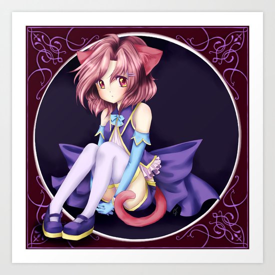 Catgirl Art Print