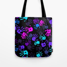 Neon touch prints Tote Bag