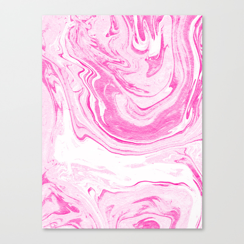 Aoki Spilled Ink Watercolor Ocean Pink Pastel Marble Painting
