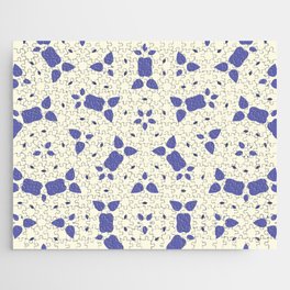 Modern Flower Pattern Artwork 10 Very Peri inspired Color 02 Jigsaw Puzzle