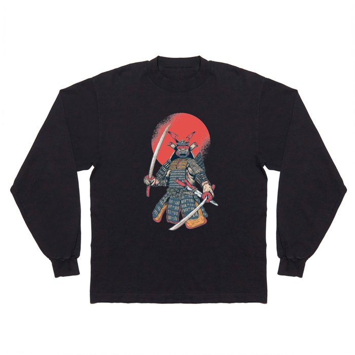 Samurai Vintage Long Sleeve T Shirt