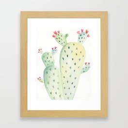 watercolor cactus Framed Art Print