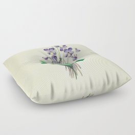  Violets by Clarissa Munger Badger, 1859 (benefitting The Nature Conservancy) Floor Pillow