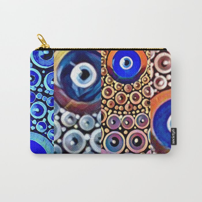 evil eye in colors Carry-All Pouch