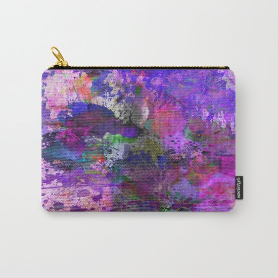 Lilac Chaos - Abstract Carry-All Pouch