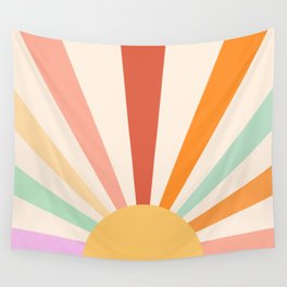 Boho Sun Colorful Wall Tapestry