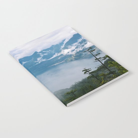Fog over the water in Squamish BC Notebook