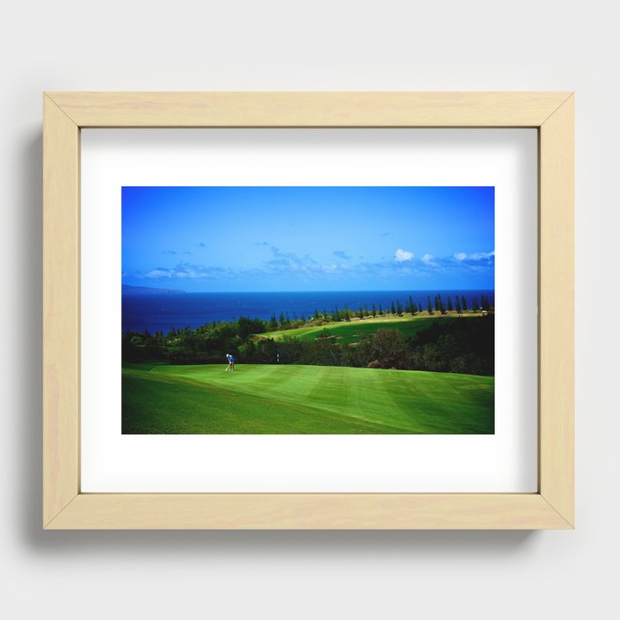 Hawaii, Maui - Swing Harder (Golf) Recessed Framed Print