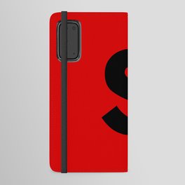 letter S (Black & Red) Android Wallet Case