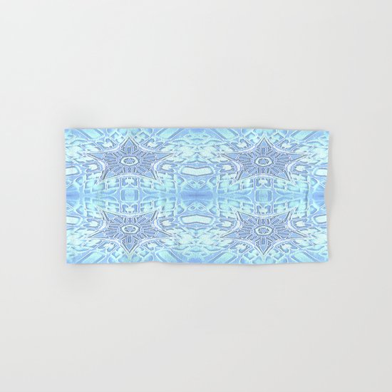 Frozen Blue Stars Hand & Bath Towel