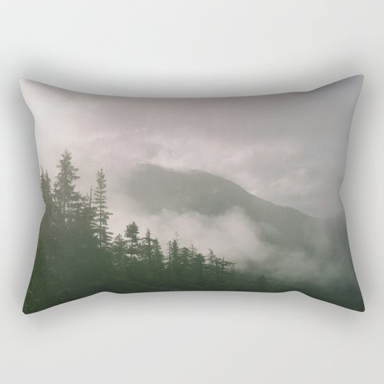 Foggy Forest (Squamish, British Columbia, Canada) Rectangular Pillow