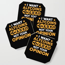Altcoins Gangster Cryptocurrency Coin Gift Coaster
