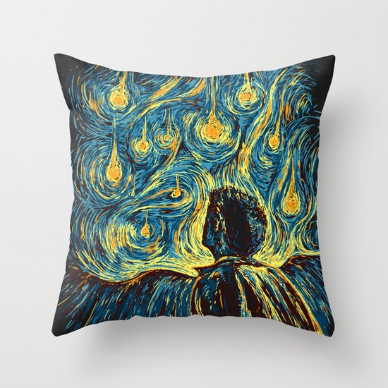 Angels, They're Falling Throw Pillow