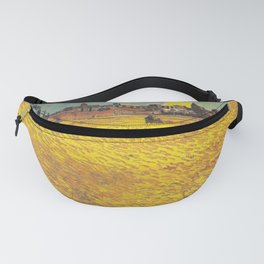 Wheat field at sunset Fanny Pack