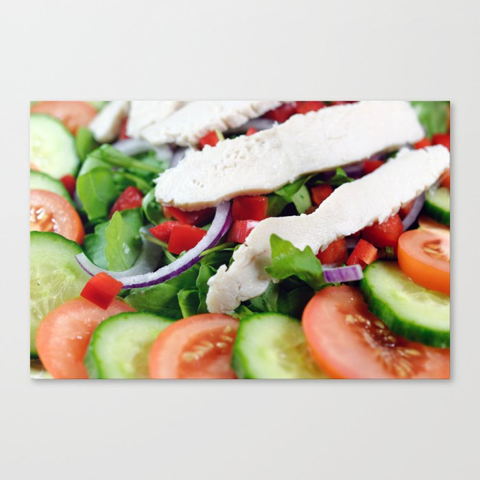 Close Up of Fresh, Homemade Chicken Salad Canvas Print