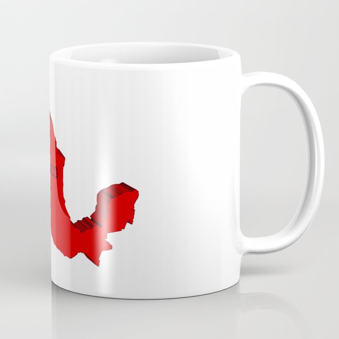 Mexico 3D Map Coffee Mug