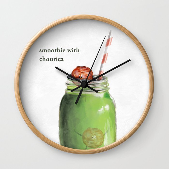 La Cuisine Fusion - Smoothie with Chouriça Wall Clock