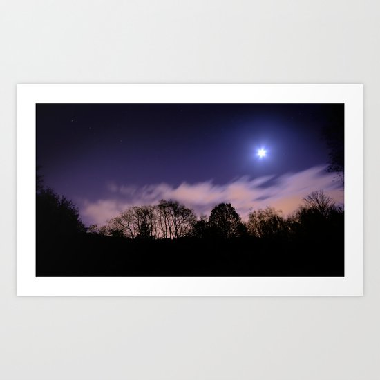 Bourgoyen at night Art Print