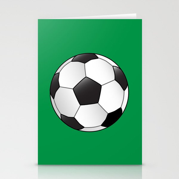 Football With Green Background Stationery Cards