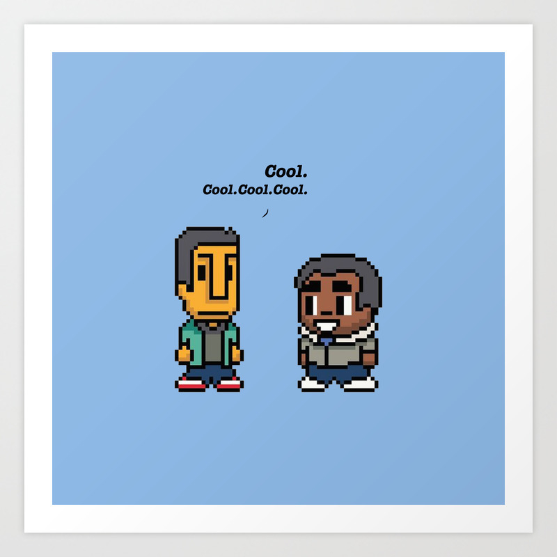 Troy And Abed Community Tv Show Art Print By Uwaki Society6 Troy And Abed Community Tv Show Art Print By Uwaki Society6