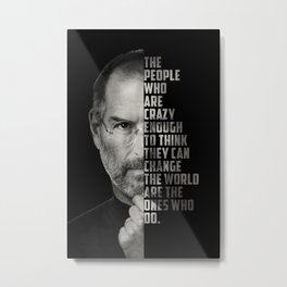 Steve Jobs Quote Poster Metal Print | Motivation, Graphicdesign, Quote, Entrepreneur, Stevejobs, Poster 