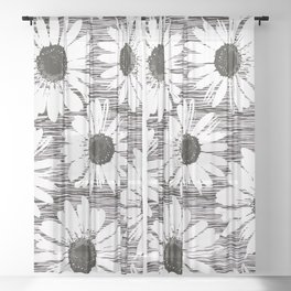 Daisy Ethnic Pattern 1 Sheer Curtain