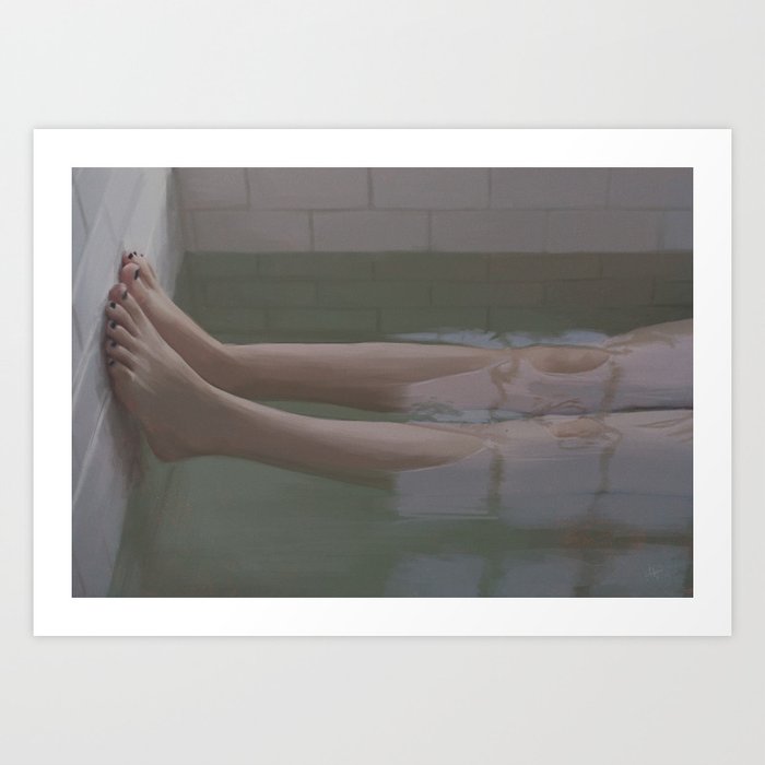 The bathtub II Art Print