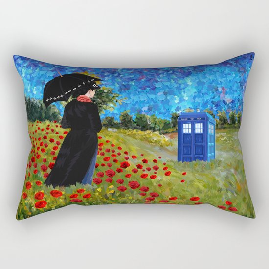 mary poppins and phone box at rose field iPhone 4 4s 5 5c 6, pillow case, mugs and tshirt Rectangular Pillow