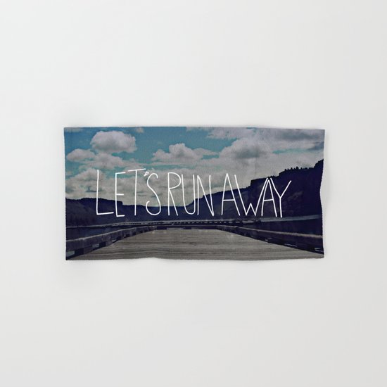 Let's Run Away: Detroit Lake, Oregon Hand & Bath Towel